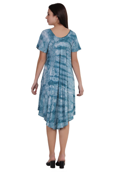Cap Sleeve Tie Dye Dress 482165-SLVD  - Advance Apparels Inc
