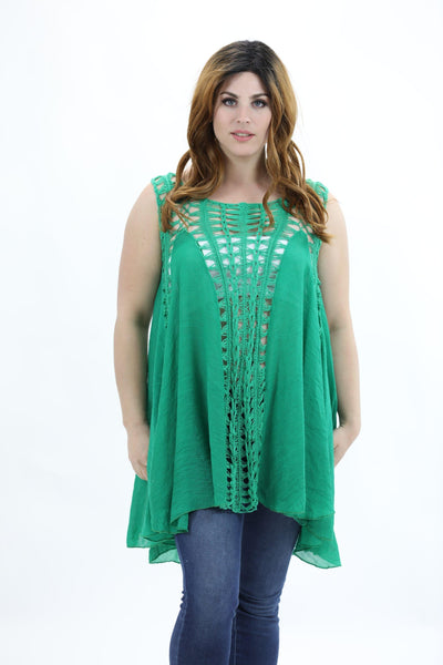Crochet Beach Cover-Up YD901  - Advance Apparels Inc