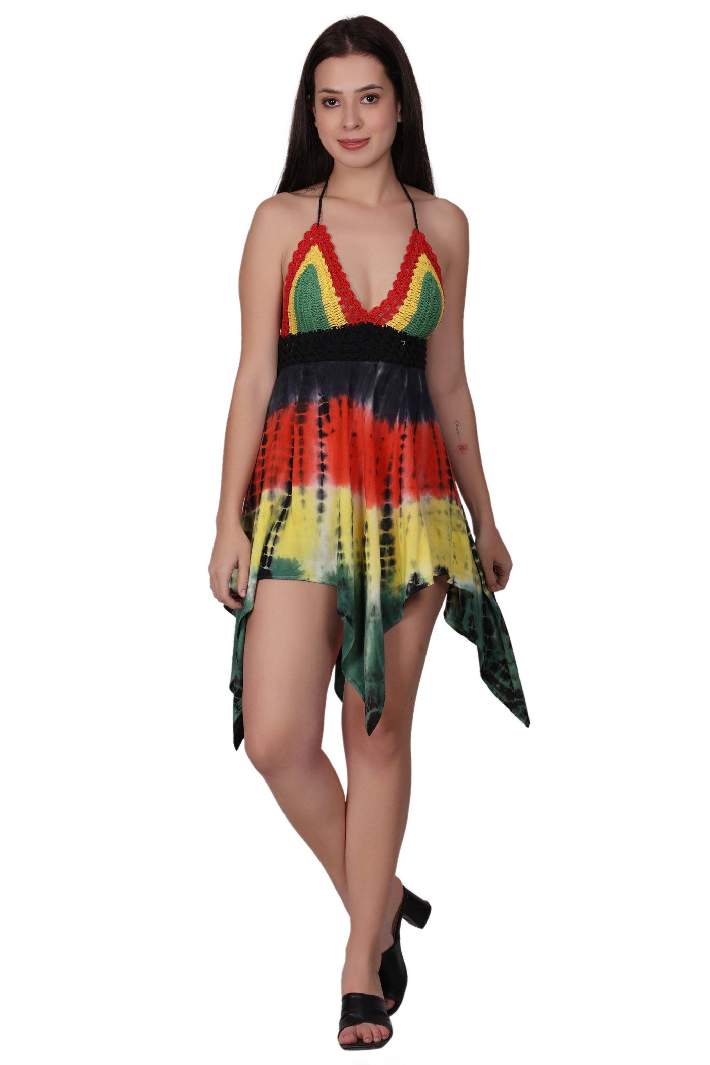 Crochet Rasta/Jamaican Tie Dye Dress 412137  - Advance Apparels Inc