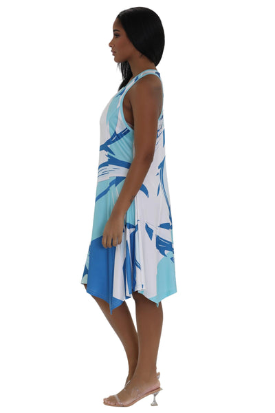 Dolphin Print Resort Dress 21228  - Advance Apparels Inc