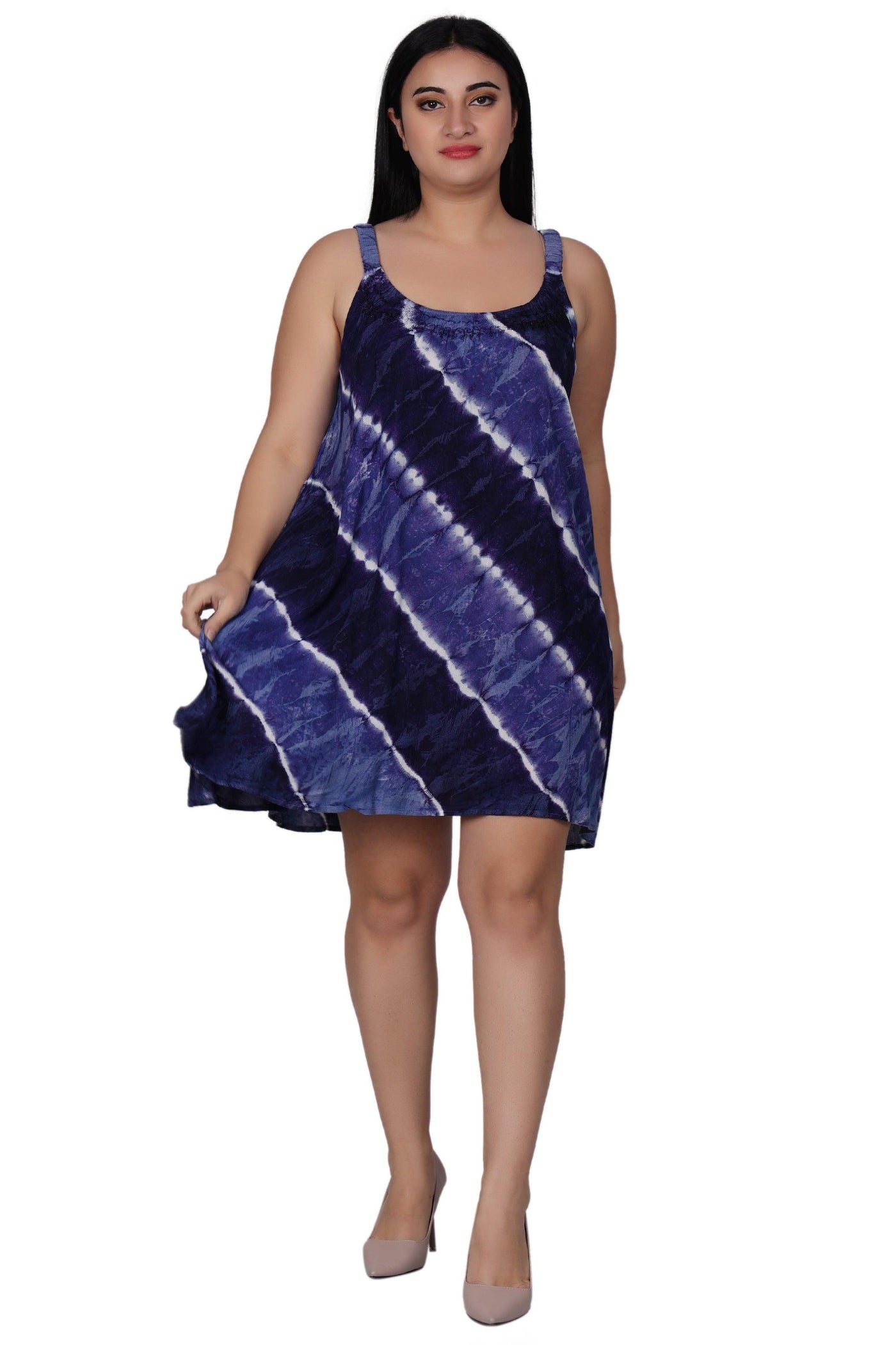 Elastic Strap Tie Dye Dress 362214EN  - Advance Apparels Inc