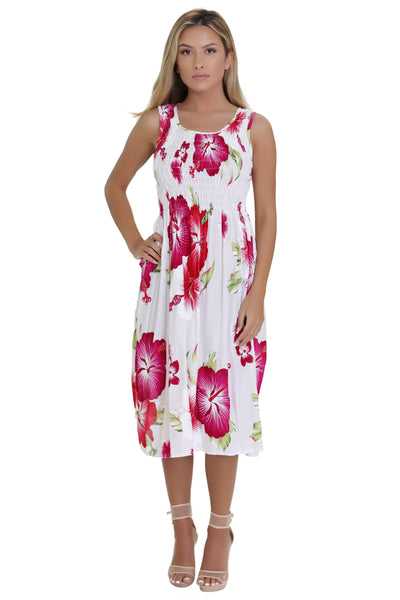 Floral Print Bali Inspired House Dress TH2094  - Advance Apparels Inc
