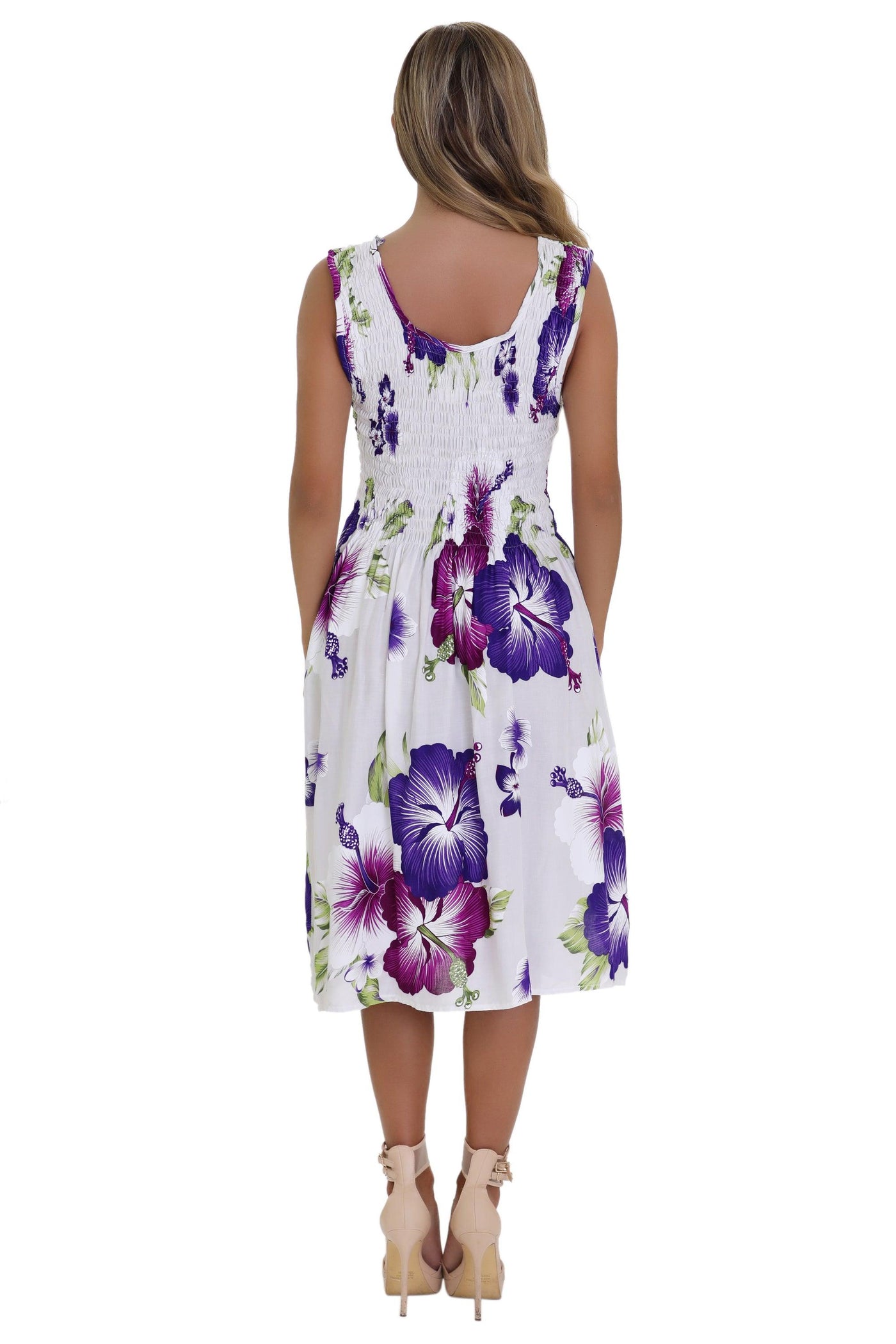 Floral Print Bali Inspired House Dress TH2094 - Advance Apparels Inc