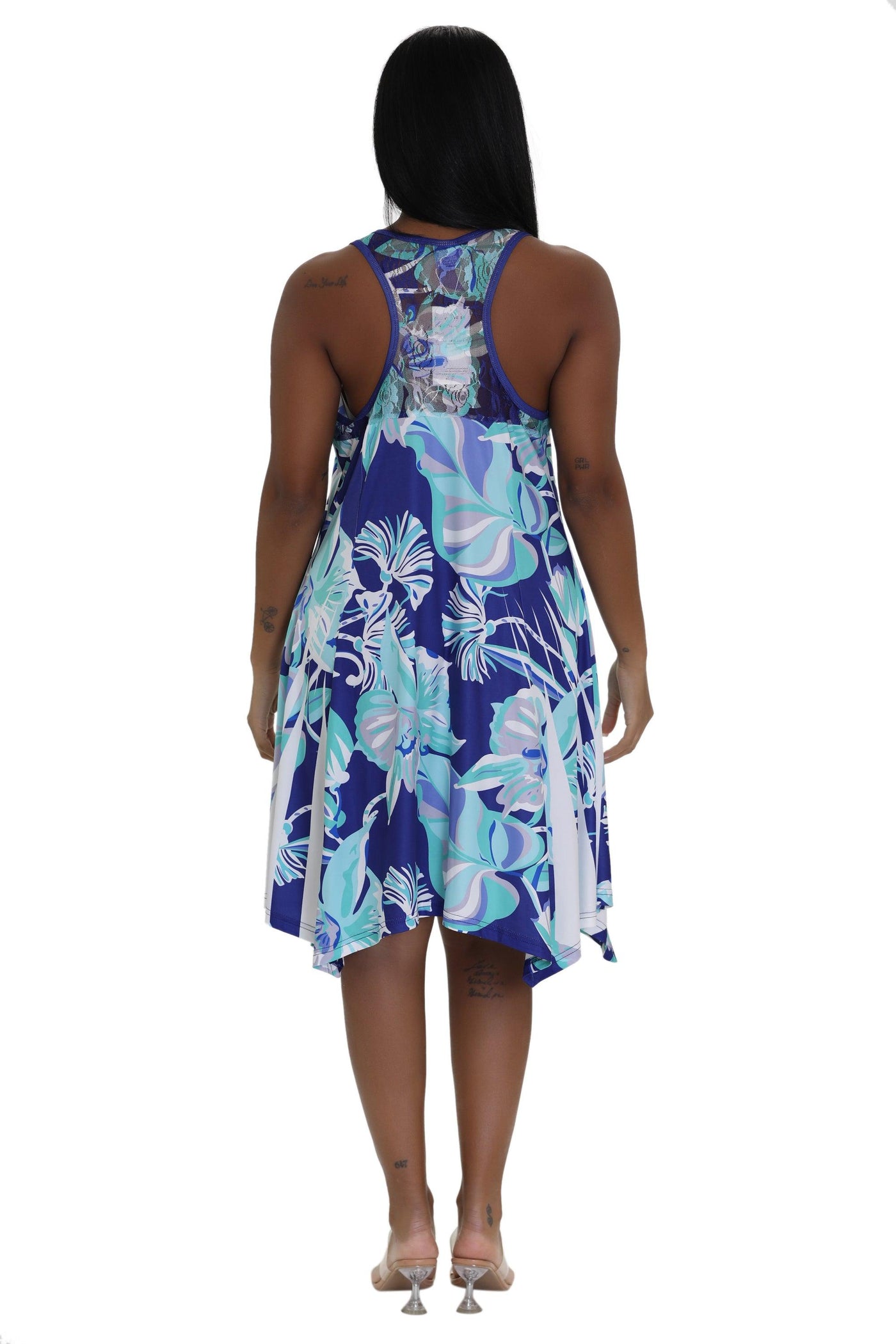 Floral Print Resort Dress 21230  - Advance Apparels Inc