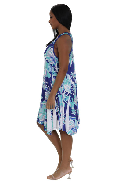 Floral Print Resort Dress 21230  - Advance Apparels Inc