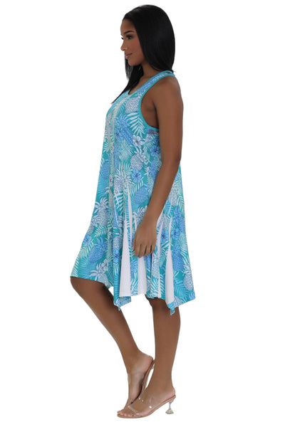 Floral Print Resort Dress 21231  - Advance Apparels Inc