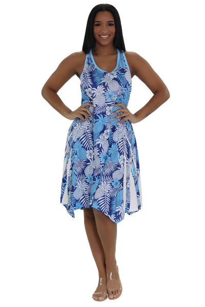Floral Print Resort Dress 21231  - Advance Apparels Inc