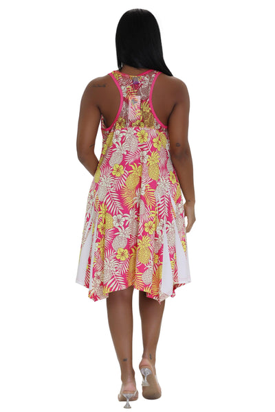 Floral Print Resort Dress 21231  - Advance Apparels Inc