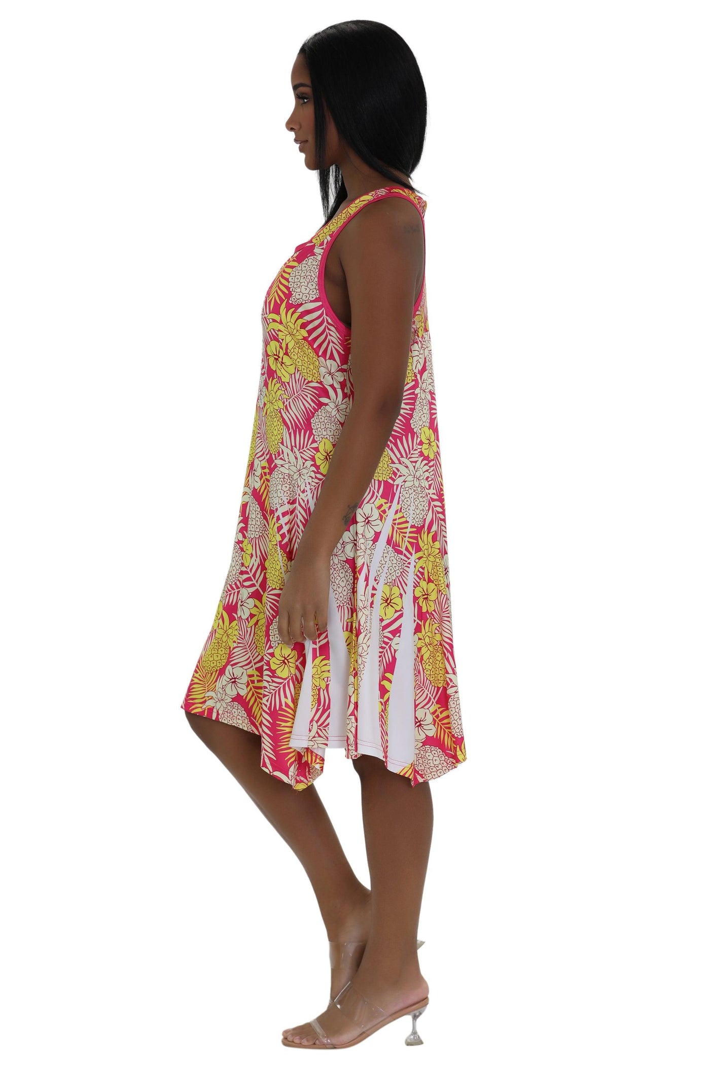 Floral Print Resort Dress 21231  - Advance Apparels Inc