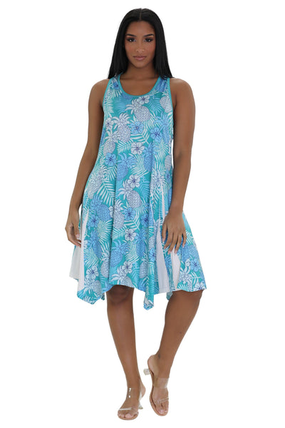 Floral Print Resort Dress 21231  - Advance Apparels Inc