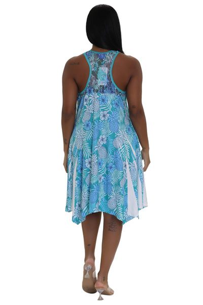 Floral Print Resort Dress 21231  - Advance Apparels Inc