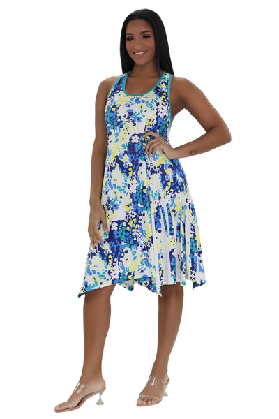 Floral Print Resort Dress 21233  - Advance Apparels Inc