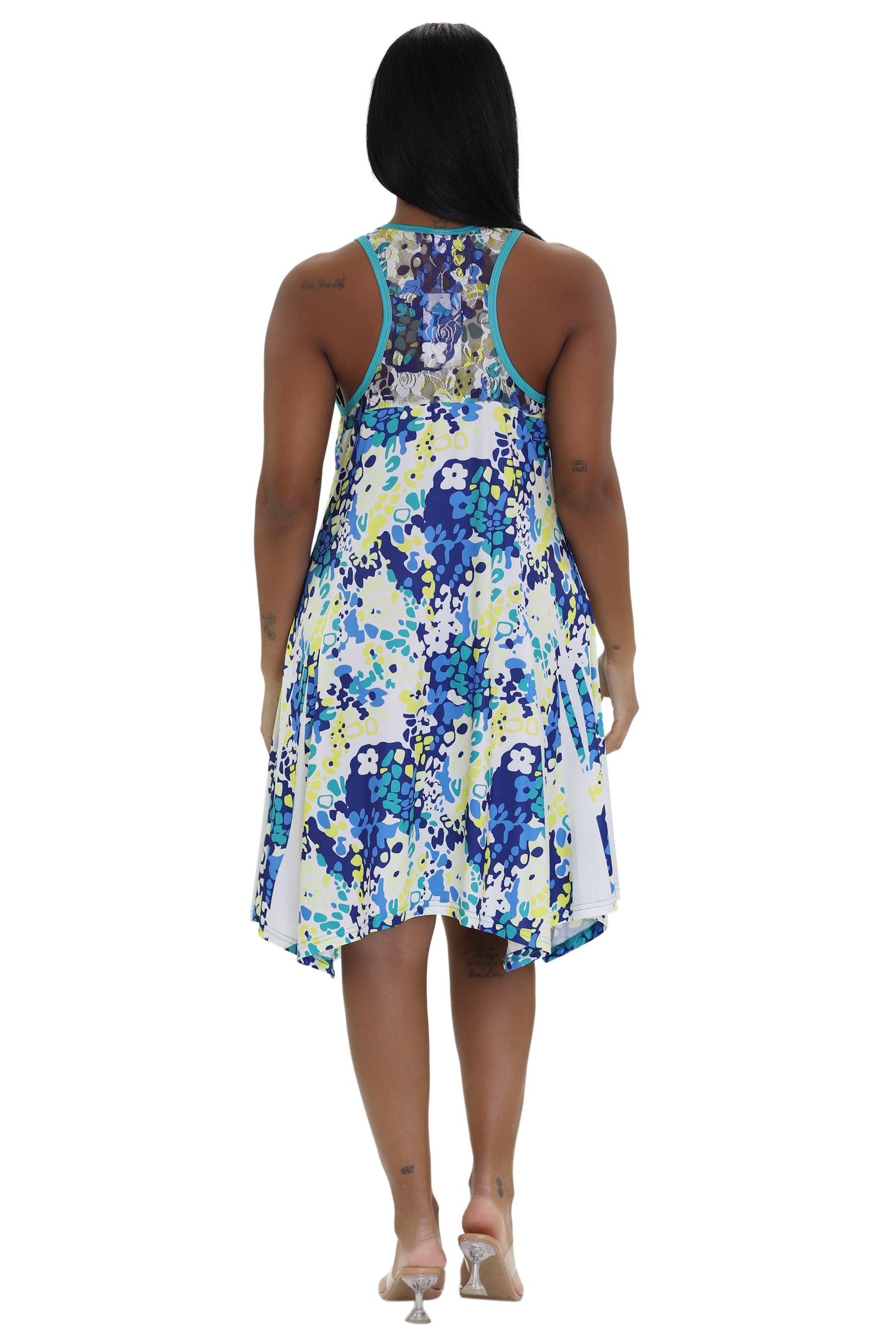 Floral Print Resort Dress 21233  - Advance Apparels Inc