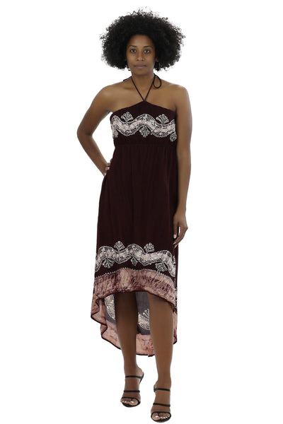 Halter Batik Dye Dress 1303 Batik  - Advance Apparels Inc
