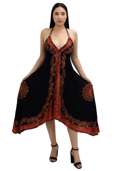 Halter Top Scarf Dress 1457  - Advance Apparels Inc