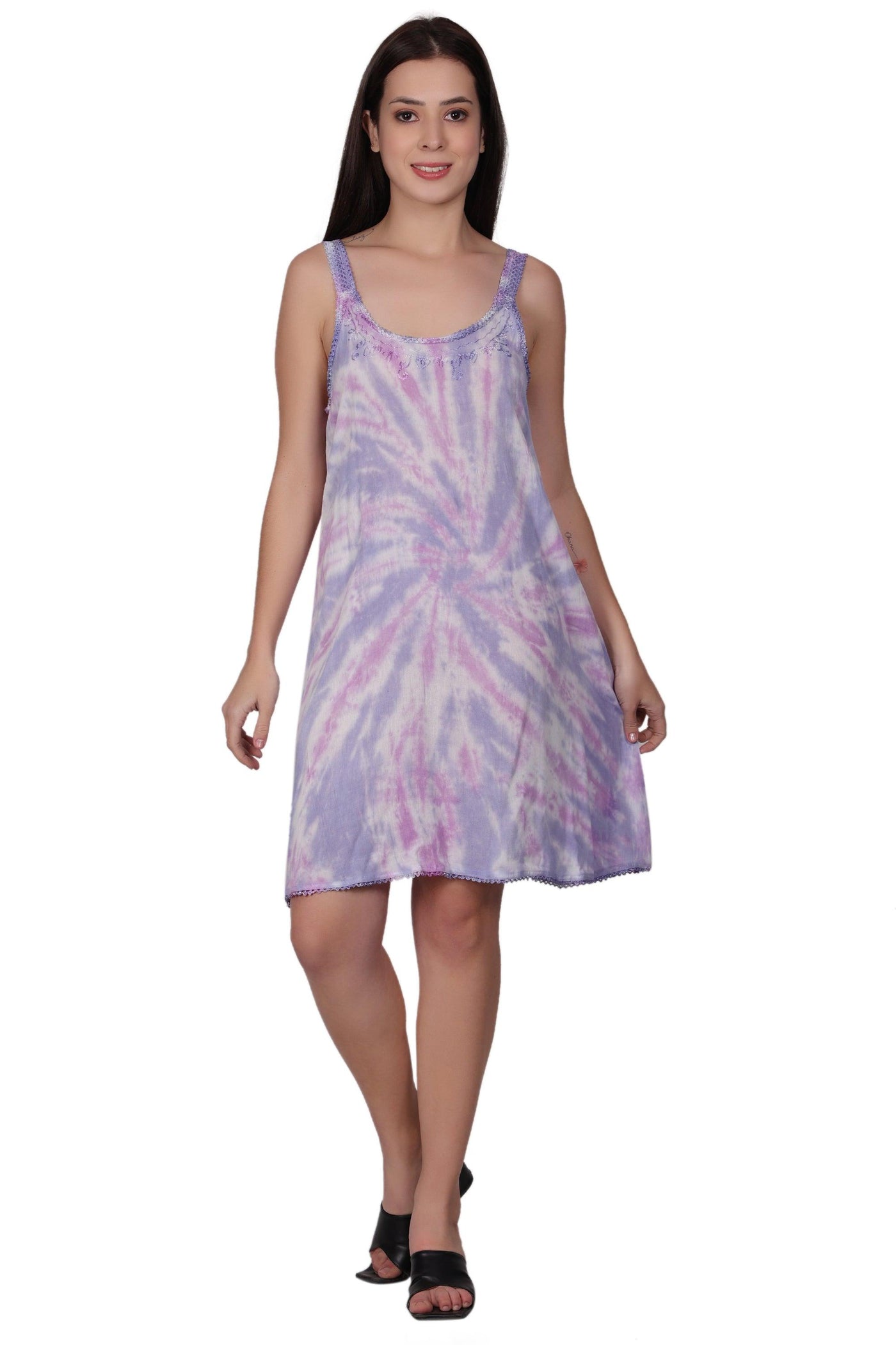 Laced Tie Dye Beach Dress 362212LACE  - Advance Apparels Inc