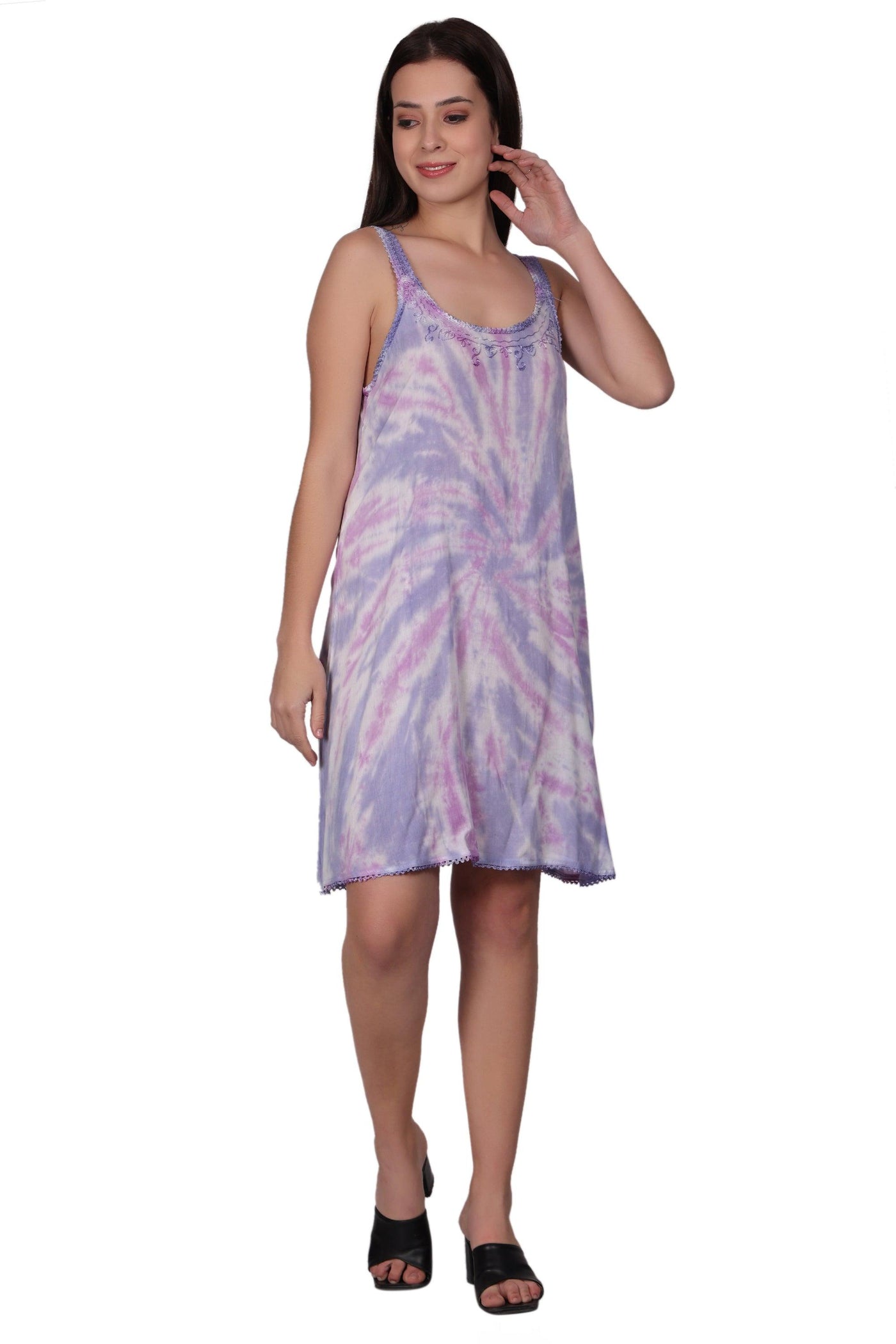 Laced Tie Dye Beach Dress 362212LACE  - Advance Apparels Inc