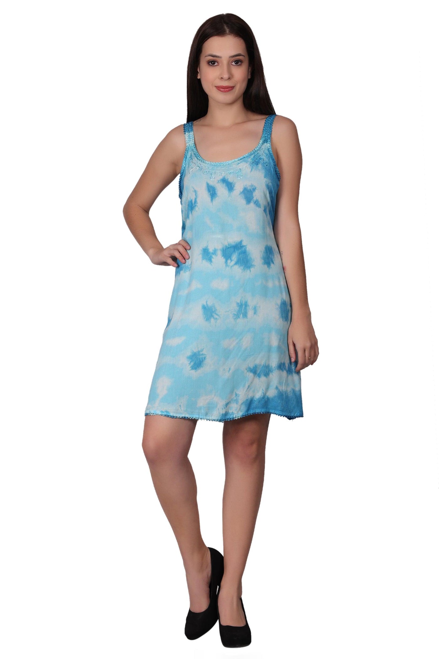 Laced Tie Dye Beach Dress 362213LACE  - Advance Apparels Inc