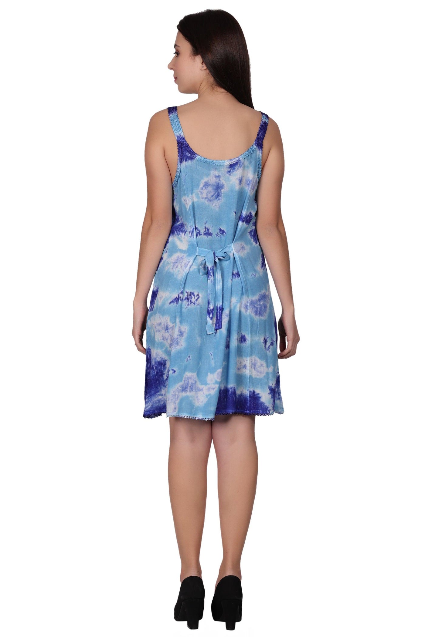 Laced Tie Dye Beach Dress 362213LACE  - Advance Apparels Inc