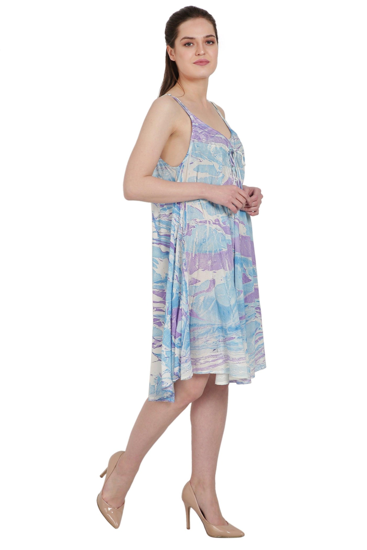 Marble Tie Dye Dress 422366  - Advance Apparels Inc