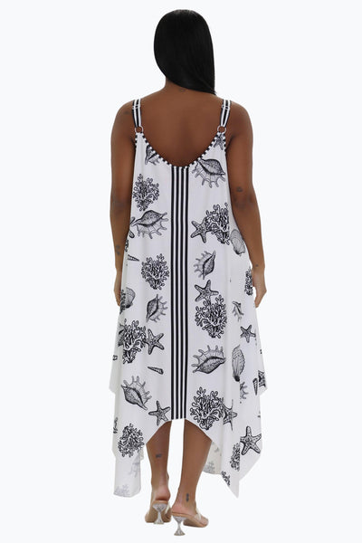 Nautical Beach Print Dress 21244 (Adjustable Straps)  - Advance Apparels Inc