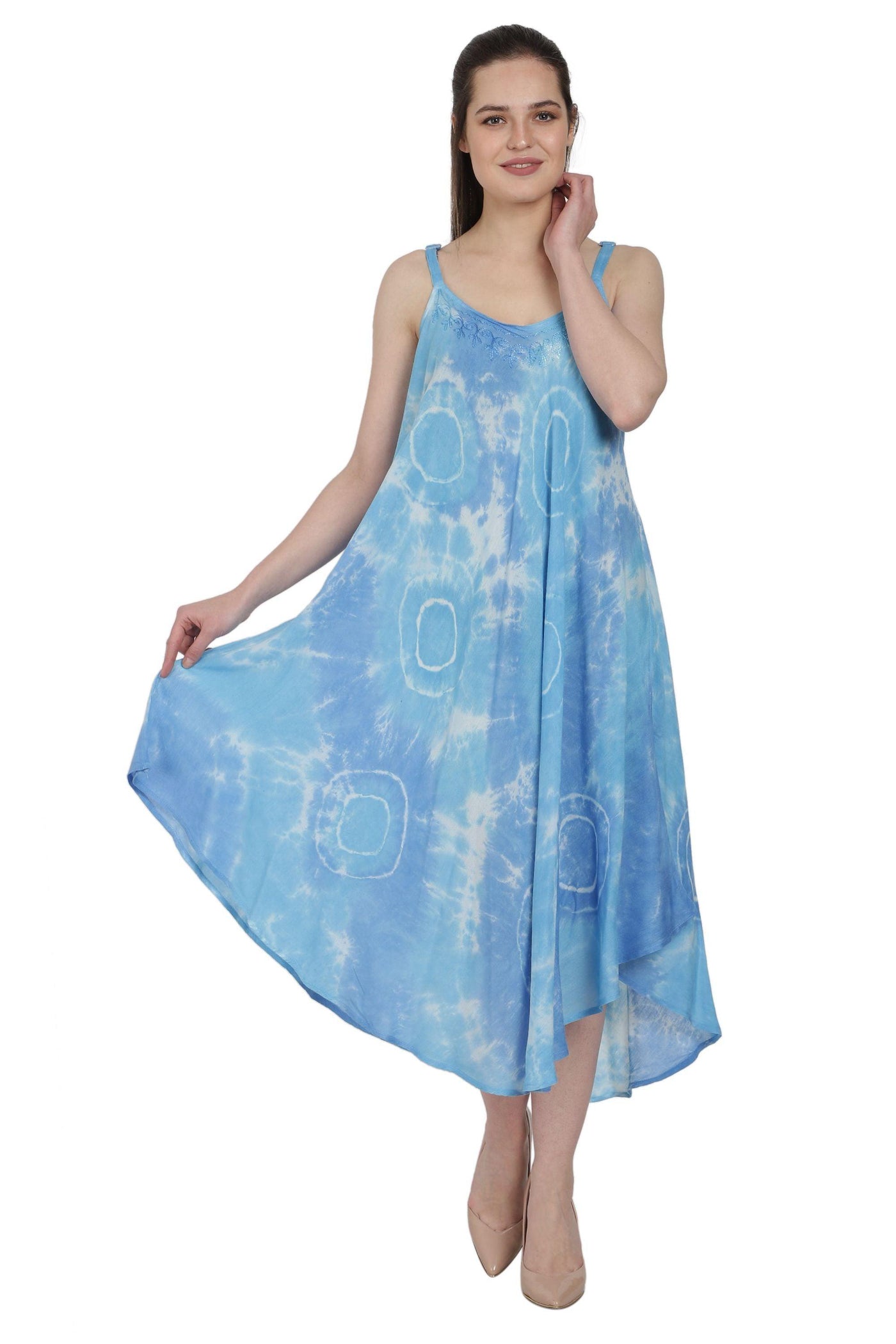 Ocean Swirl Beach Umbrella Dress UD48-2371  - Advance Apparels Inc