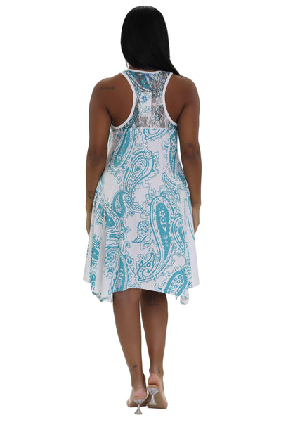 Paisley Print Beach Dress 21224  - Advance Apparels Inc