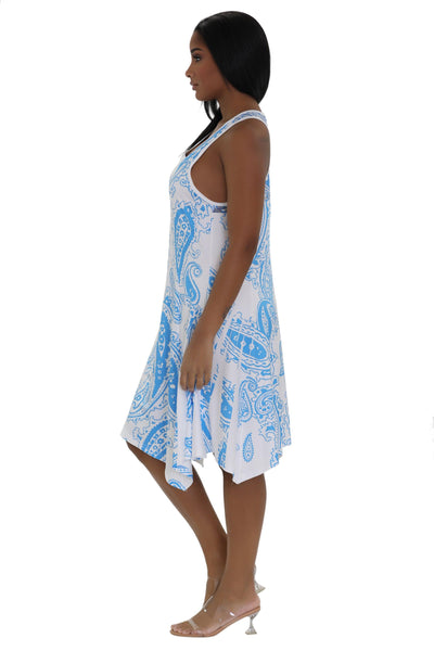 Paisley Print Beach Dress 21224  - Advance Apparels Inc