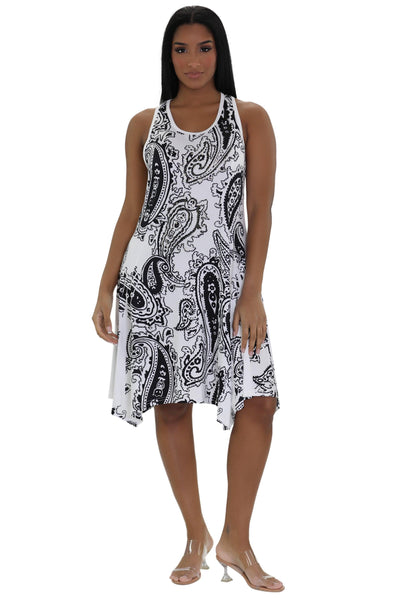 Paisley Print Beach Dress 21224  - Advance Apparels Inc