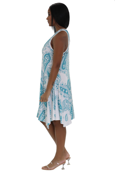 Paisley Print Beach Dress 21224  - Advance Apparels Inc