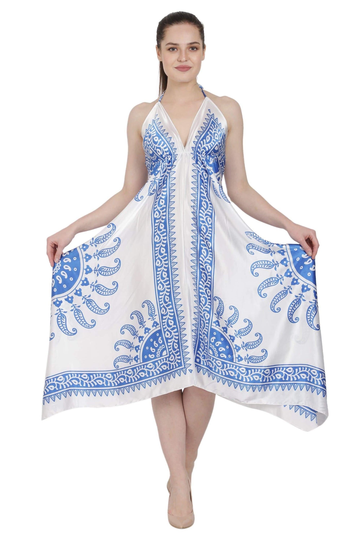 Paisley Print Halter Dress One Size Fits Most S-922  - Advance Apparels Inc
