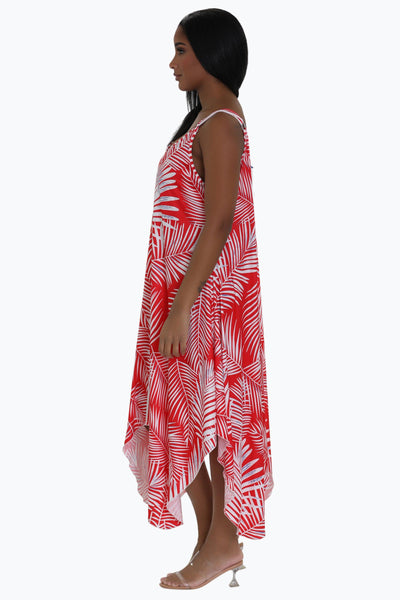 Palm Tree Print Beach Dress 21240 (Adjustable Straps)  - Advance Apparels Inc
