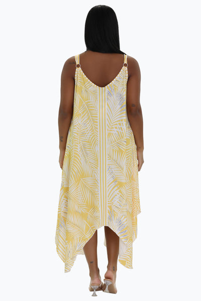 Palm Tree Print Beach Dress 21240 (Adjustable Straps)  - Advance Apparels Inc