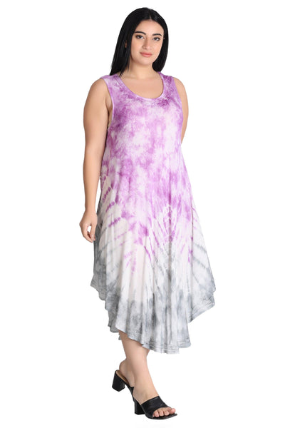 Pastel Tie Dye Dress 482155R  - Advance Apparels Inc