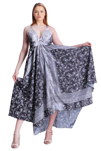 Printed Silk Dress AB-12009  - Advance Apparels Inc