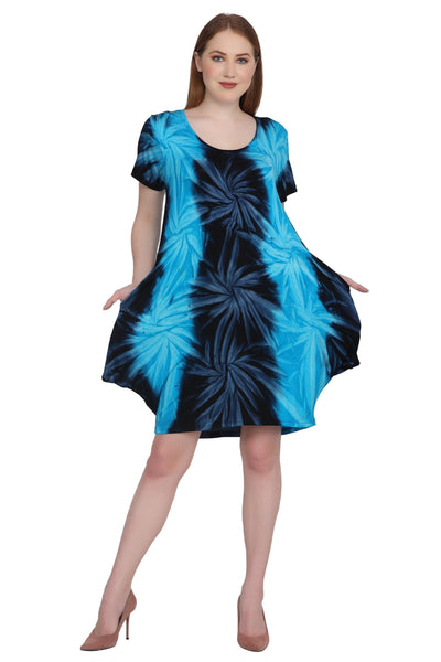 Short Dress With Cap Sleeves SPD74  - Advance Apparels Inc