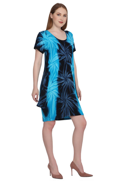 Short Dress With Cap Sleeves SPD74  - Advance Apparels Inc