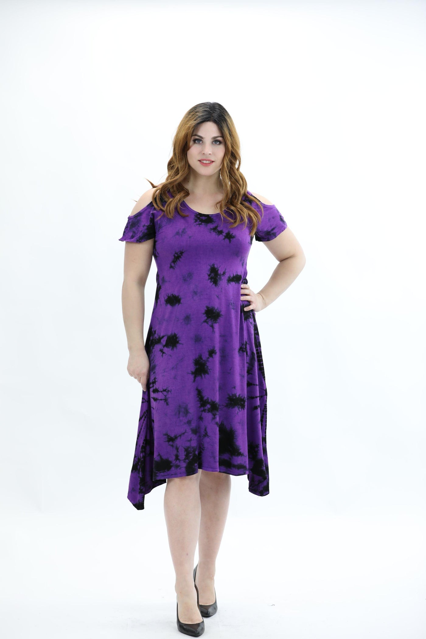 Spandex Short Sleeve Maxi  Dress SPD21  - Advance Apparels Inc