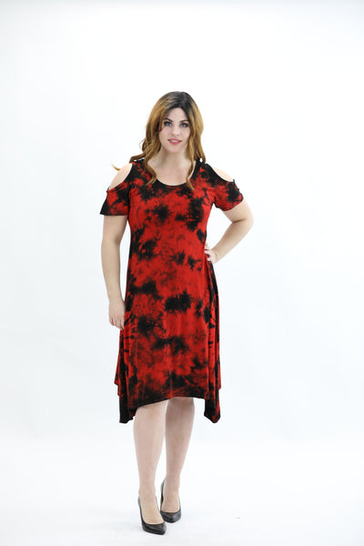 Spandex Short Sleeve Maxi  Dress SPD21  - Advance Apparels Inc