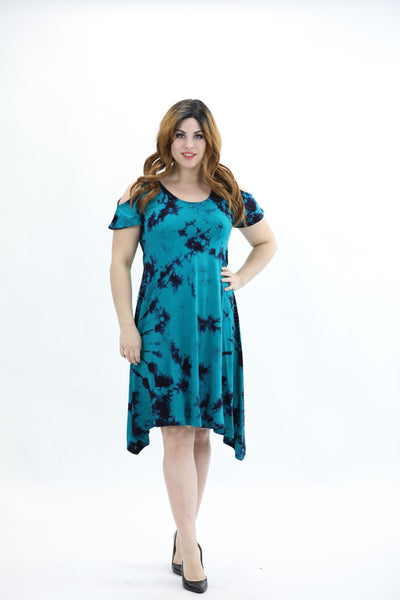 Spandex Short Sleeve Maxi  Dress SPD21  - Advance Apparels Inc