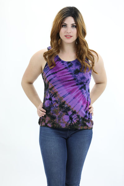 Spandex Tie Dye Tank Top SP11  - Advance Apparels Inc