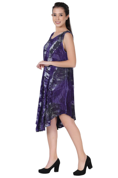 Stonewash Tie Dye Beach Dress 362168R  - Advance Apparels Inc