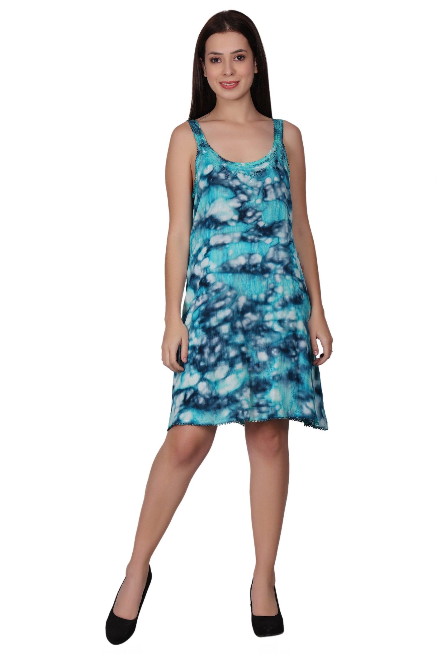 Tie Dye Beach Dress 362211LACE  - Advance Apparels Inc
