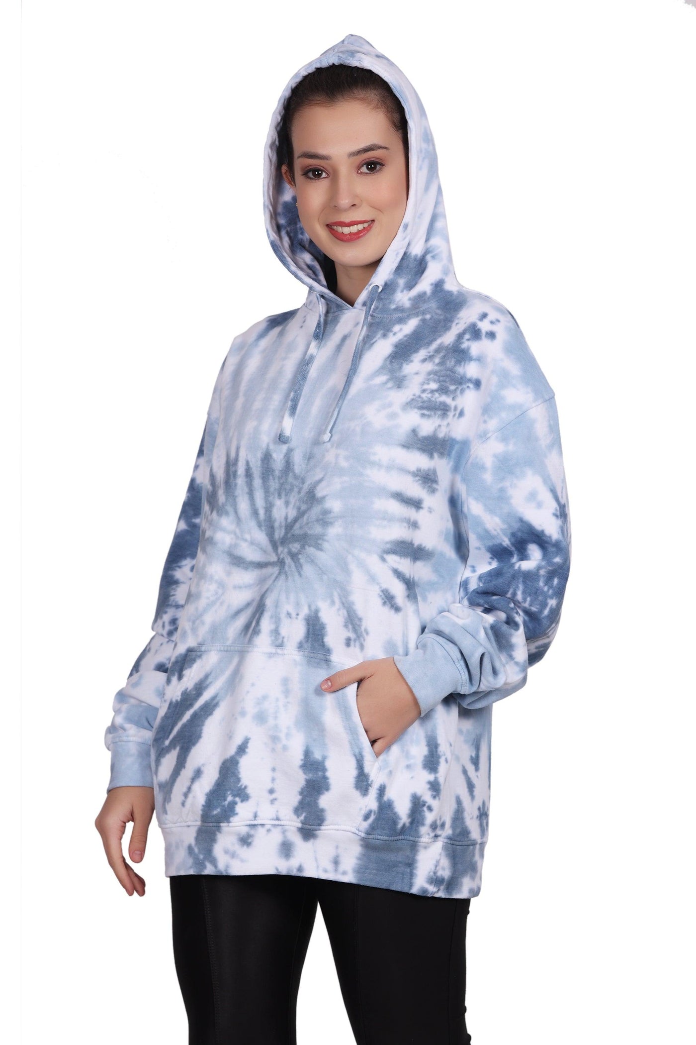 Unisex Tie Dye Pullover Hoodie Premium Cotton Blend Activewear H703  - Advance Apparels Inc