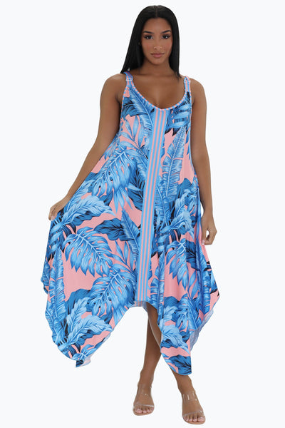 Vice City Print Beach Dress 21243  - Advance Apparels Inc